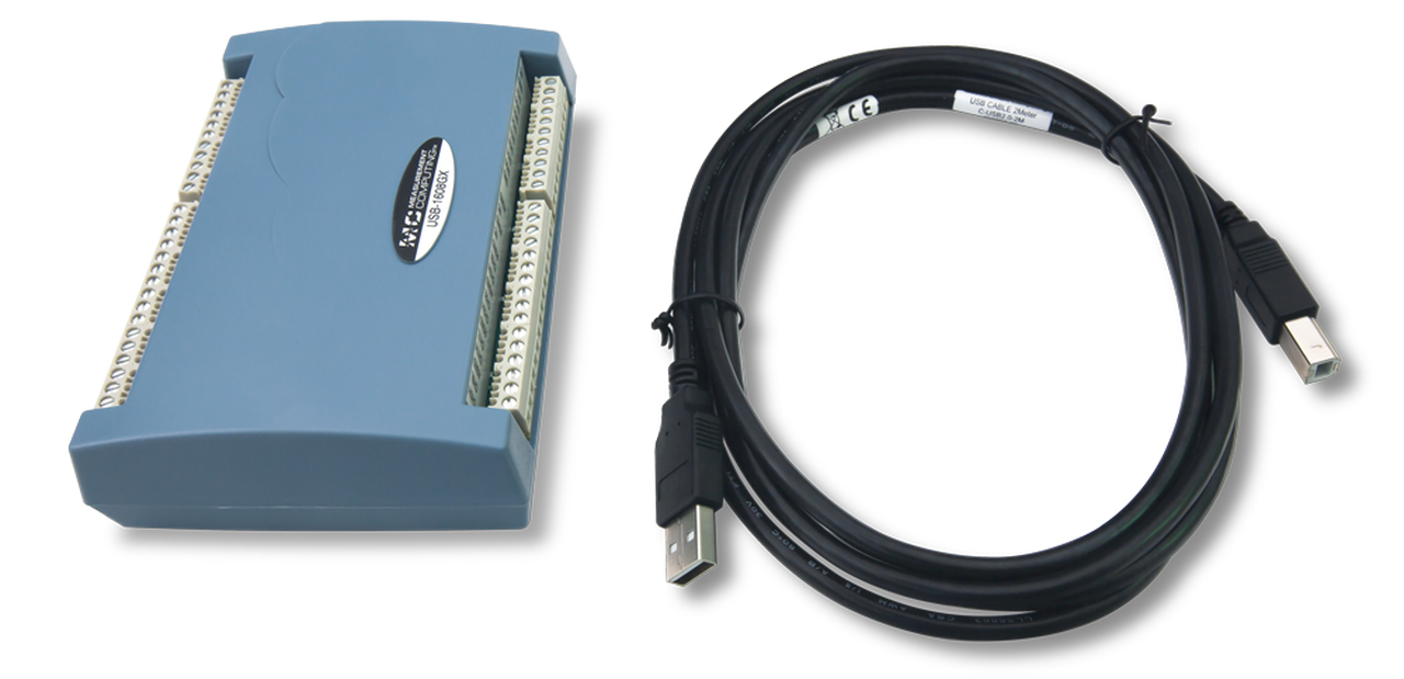 Dispositivo DAQ USB MCC 1608G-2AO Multifunción de Alta Velocidad de Digilent - Haga Clic para Ampliar