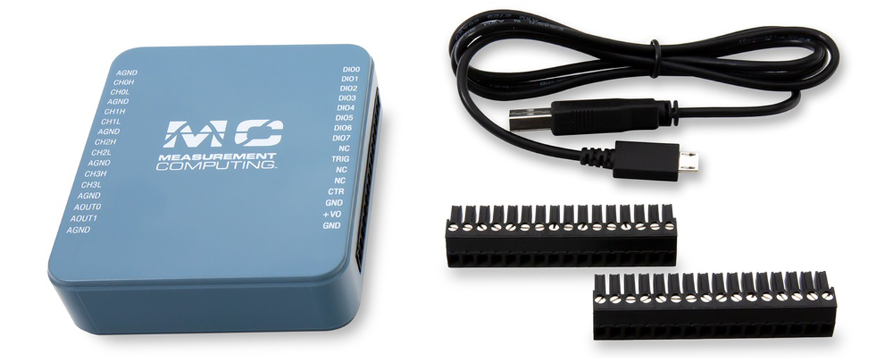 Digilent MCC USB-230 Series: USB-234 16-bit, 100 kS/s Multifunction DAQ Device - Click to Enlarge