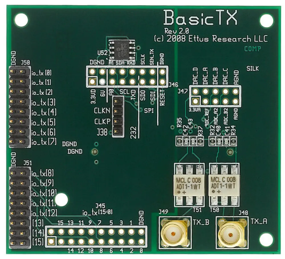 BasicTX USRP ドーターボード - 部品