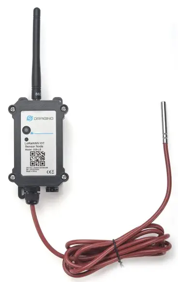 D20-LB LoRaWAN Outdoor Temp. Sensor Node 1 Probe - Dimensions