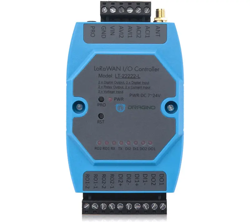 Controlador de E/S LoRa LT-22222-L de Dragino - Haga Clic para Ampliar