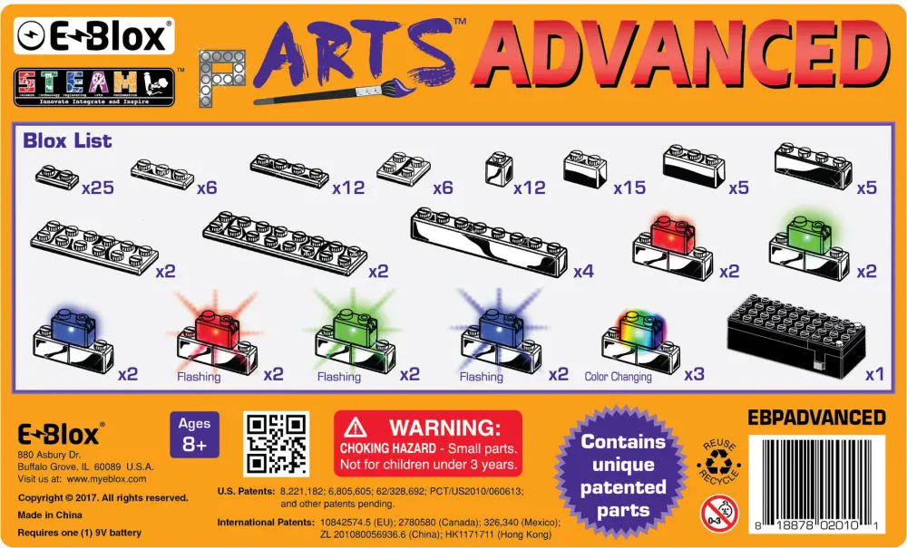 E-Blox pARTS Advanced Set- Click to Enlarge