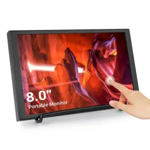Elecrow SH080T Moniteur de résolution 1280x800 à écran LCD portable Mini HDMI de 8 pouces