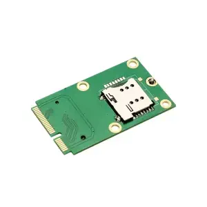 Elecrow Adaptateur Mini Pcie vers M.2 NGFF Clé B 4g avec Fente pour Carte SIM