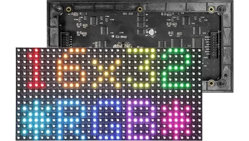 Panel de Luz LED RGB 16x32, Módulo de Matriz de Color Completo P6, Escaneo 1/8 de Elecrow