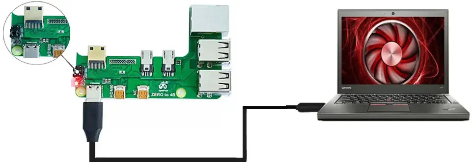 RPi Adaptateur de carte Zero/Banana Pi M2 Zero avec interface 4B Zero to Pi4 Expansion Board