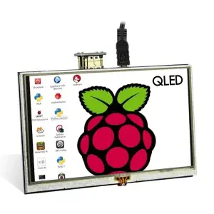 Elecrow Écran Tactile Résistif QLED Quantum Dot 5 pouces 800x480 pour RPi B+/2B/3B/4B