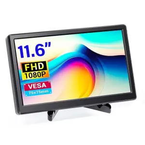 Elecrow Écran de Jeu Full HD 11,6 pouces 1920x1080 VGA IPS avec Haut-Parleurs Intégrés
