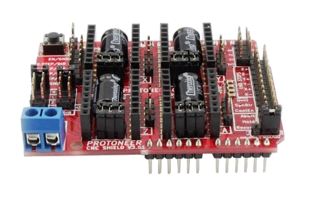 Shield CNC para Arduino V3.51 de Elecrow - Compatible con GRBL v0.9 - Haga clic para ampliar