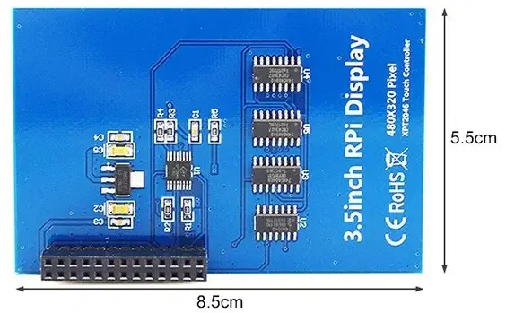 Elecrow RR035 3,5-Zoll 480x320 TFT Touch Display für Raspberry Pi