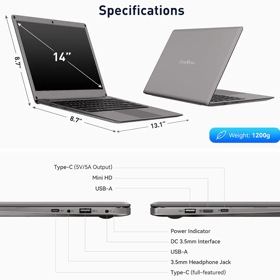 CrowView Note EN Jetson Nano Bridge - Dimensions