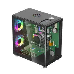 Elecrow Mini PC Boîtier avec écran OLED 1.3” pour Raspberry Pi 5