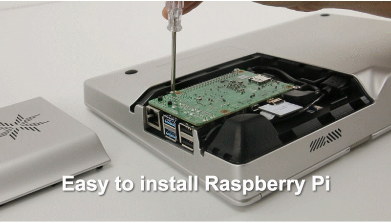CrowPi2 Deluxe - Ordinateur portable Raspberry Pi tout-en-un et plate-forme d'apprentissage STEM (Argent) - Cliquez pour agrandir