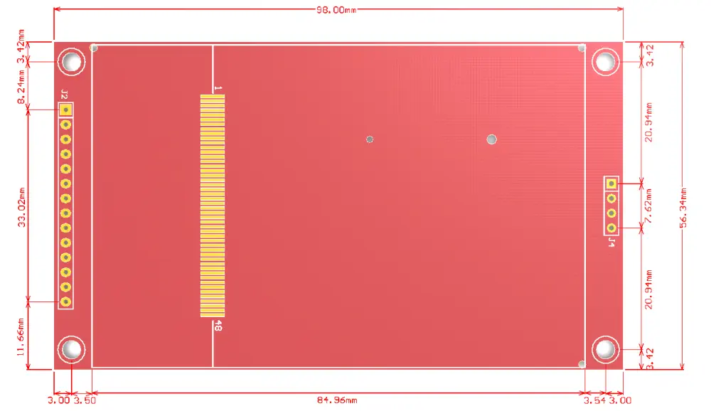 Módulo Pantalla de 3,5 pulg 480x320 MCU SPI Serial TFT LCD Elecrow - Haga Clic para Ampliar