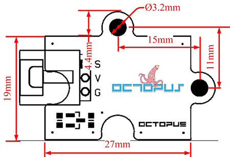 Bloque de Sensor de Choque Octopus - Haga clic para ampliar