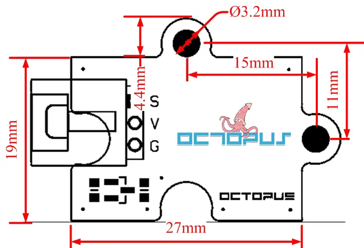 Bloque Zumbador Pasivo Octopus - Haga clic para ampliar