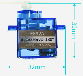Micro Servo Analógico EF92A para micro:bit de ElecFreaks (180 grados) - Haga Clic para Ampliar