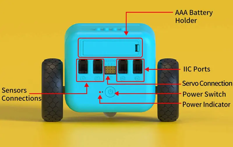 Kit de Coche Inteligente Robot TPBot para micro:bit (s/ micro:bit) - Haga Clic para Ampliar