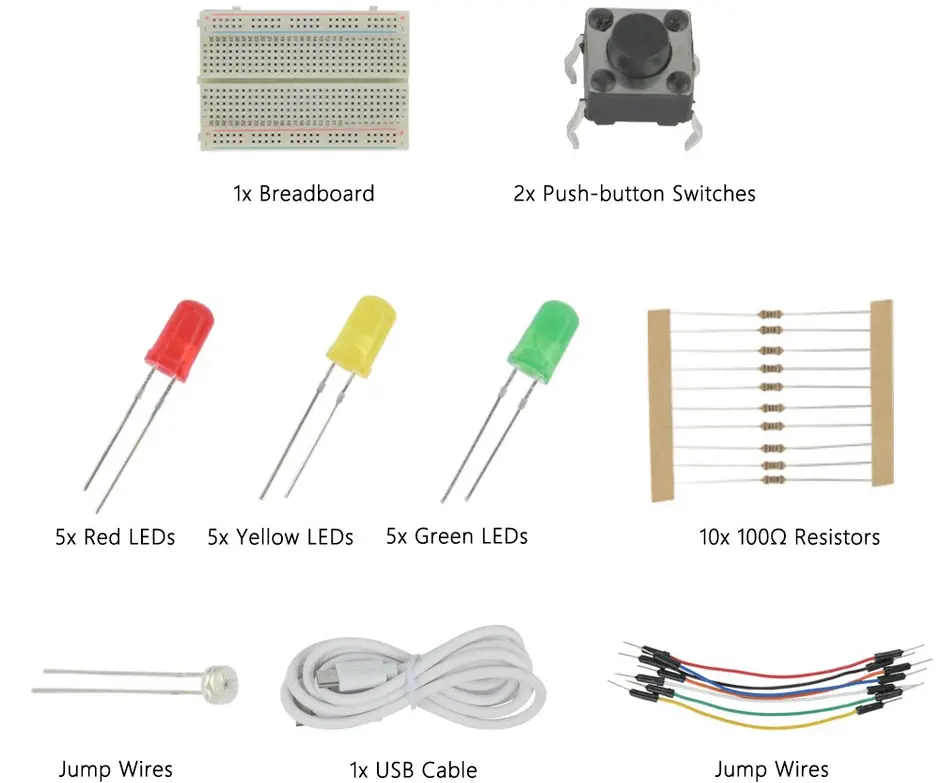 ELECFREAKS Kit de démarrage pour Raspberry Pi Pico (sans carte Raspberry Pi Pico)