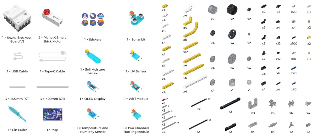 ELECFREAKS Micro:bit Space Science Kit - Parts