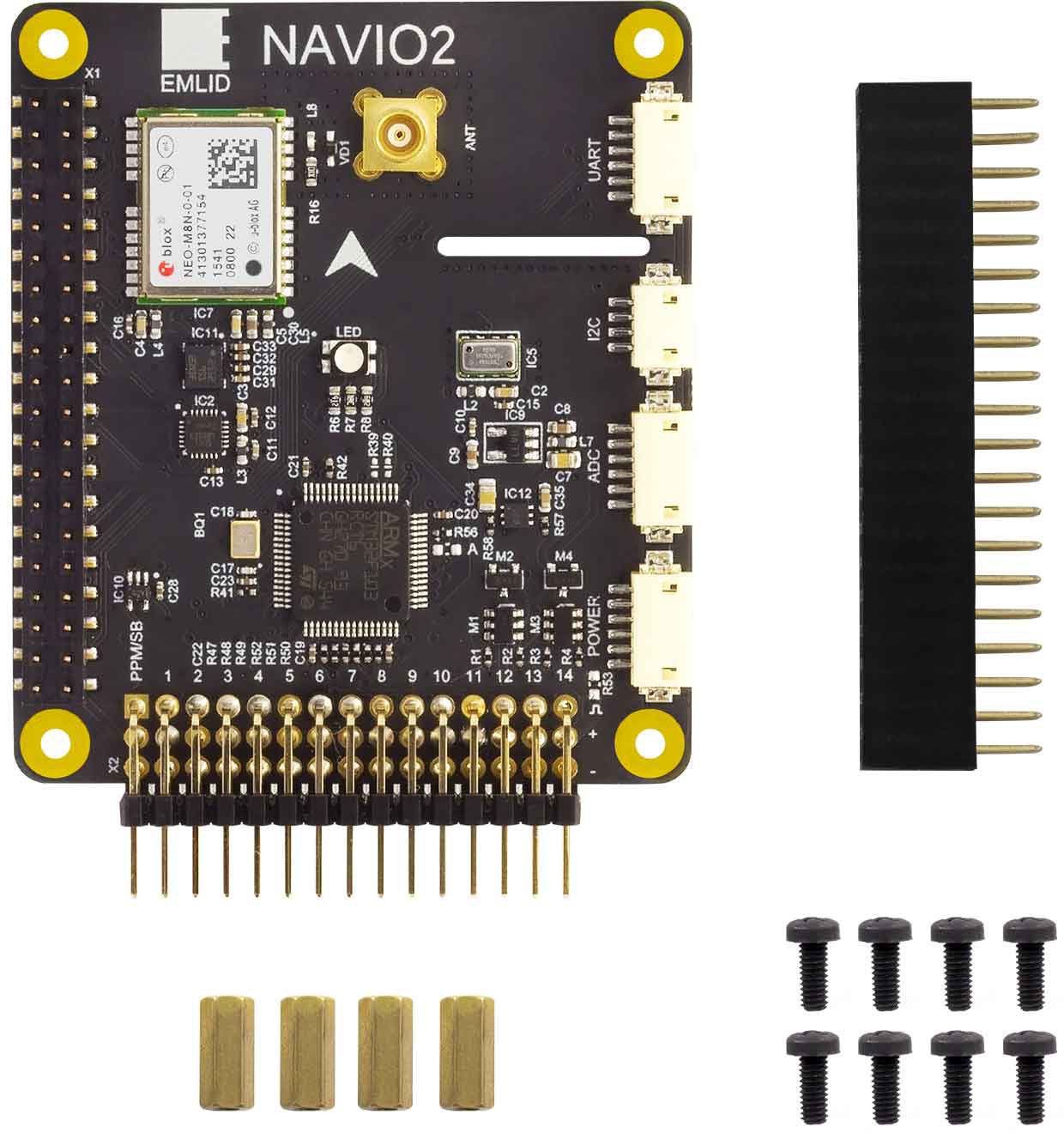 Kit de Piloto Automático Navio2 para Raspberry Pi 2/3 