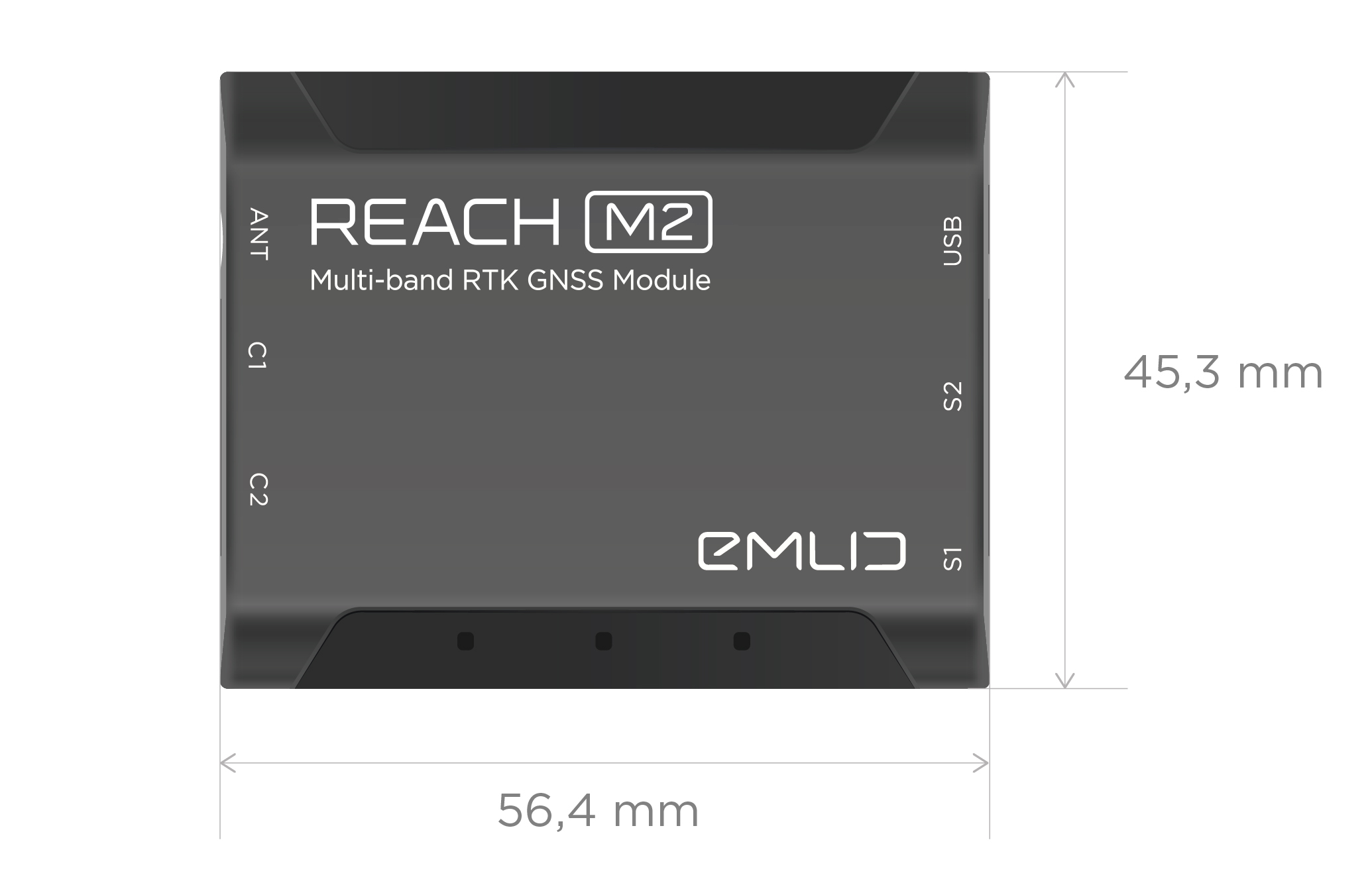 Module GNSS UAV RTK multibande Emlid Reach M2 - Cliquez pour agrandir