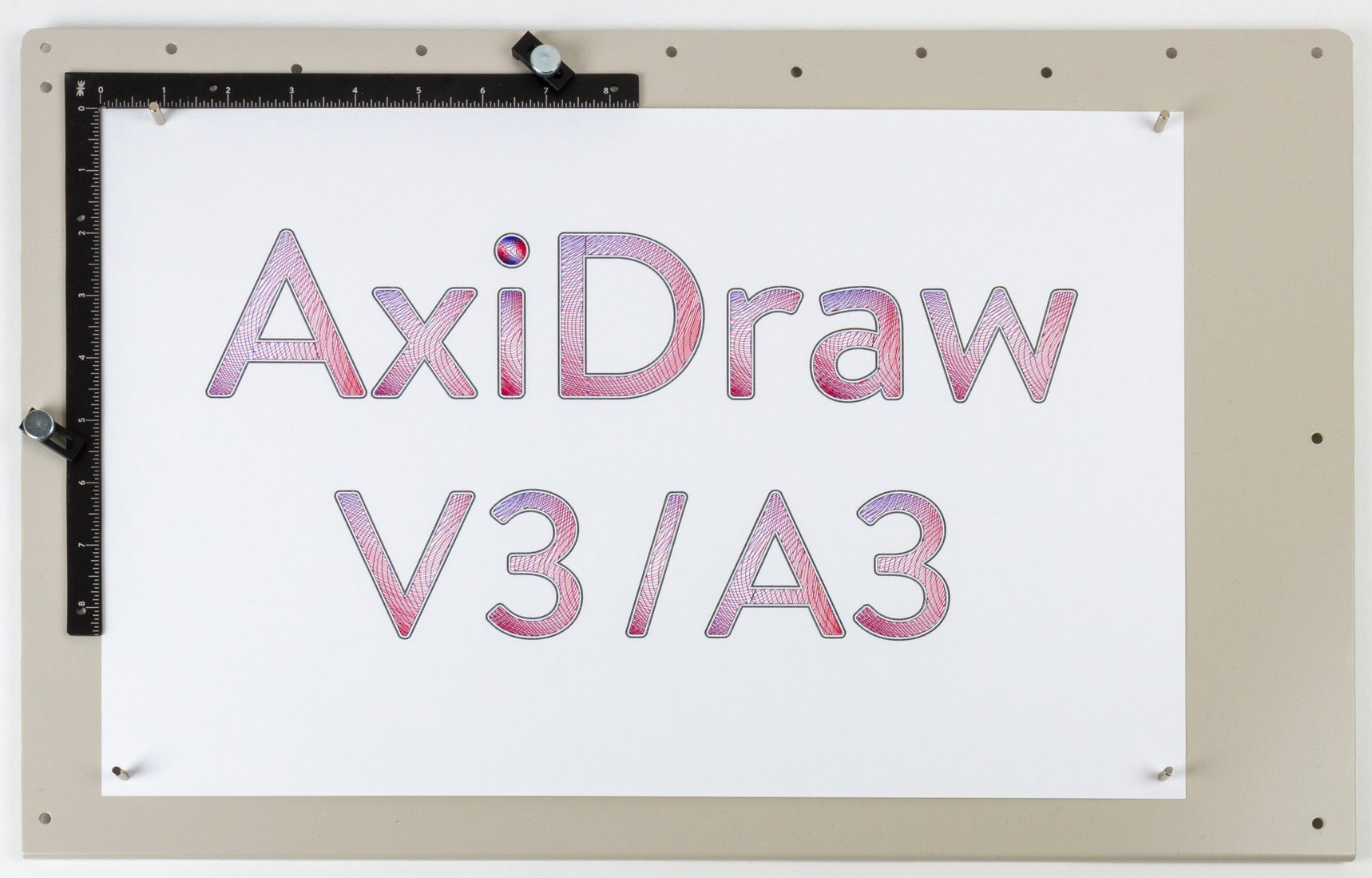 Magnetic Easel for AxiDraw - Tabloid/A3- Click to Enlarge