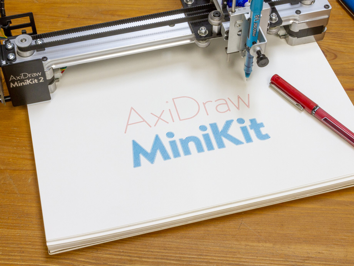 MiniKit 2 del Graficador de Precisión AxiDraw: Edición de Kit de Bricolaje Compacto - Haga Clic para Ampliar