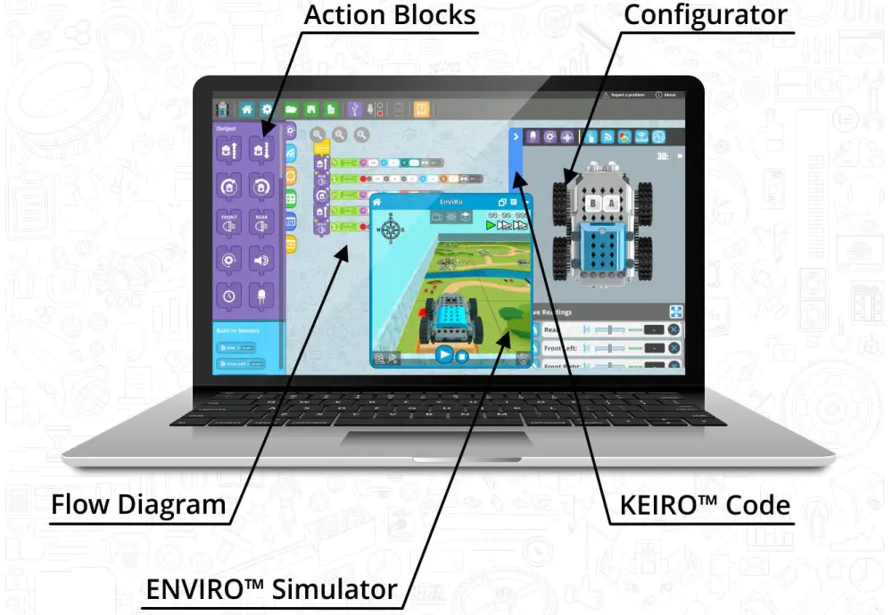 GinoBot Robot Programmable Édition Premium