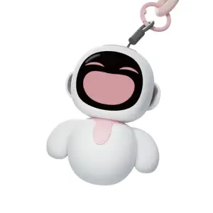 Energize Lab Eiliko Tiny AI Charm Bot avec émotions uniques et conversation IA - Rose