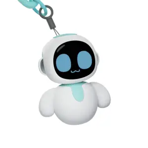Energize Lab Eiliko Tiny AI Charm Bot avec émotions uniques et conversation IA - Bleu
