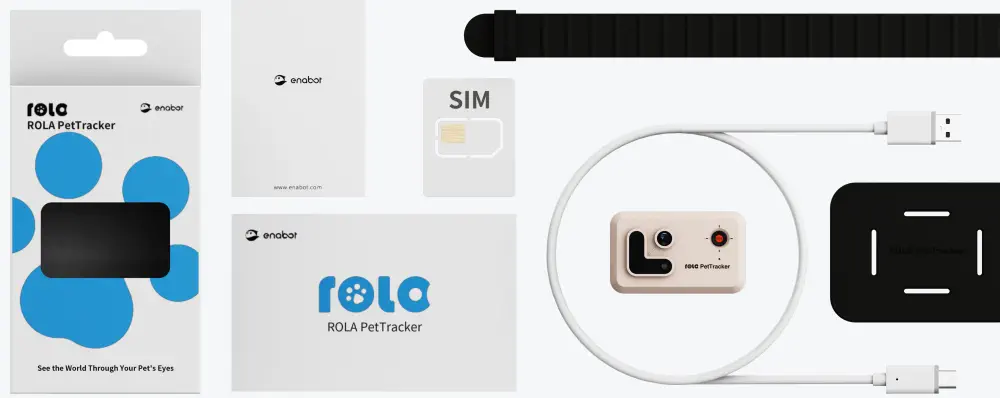 ROLA PetTracker White Box Contents - Parts