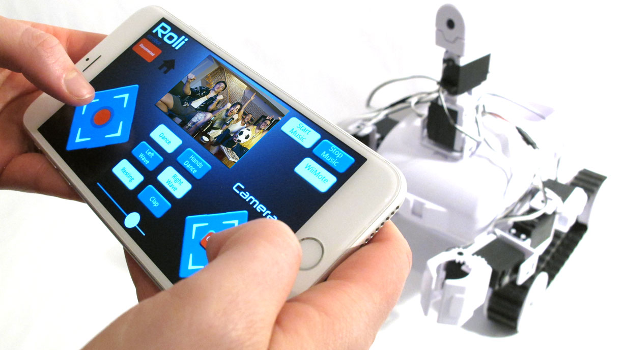 EZ-Roboter Revolution WiFi Roli Rover Roboterplattform - Zum Vergrößern klicken