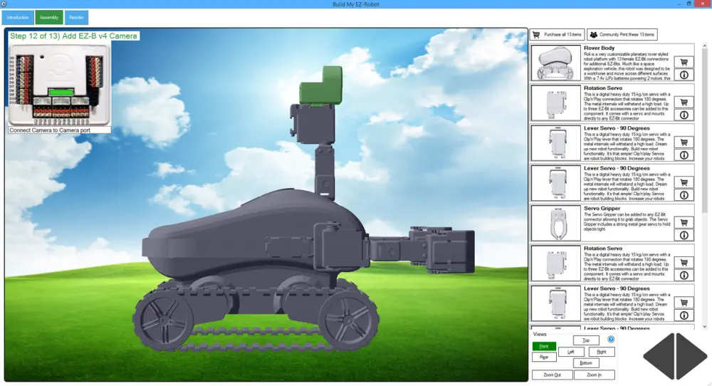 Plateforme Robot à Chenilles Revolution WiFi Roli EZ-Robot