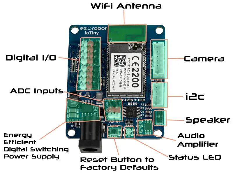 EZ-Robot EZ-B IoTiny Developers Kit - Click to Enlarge