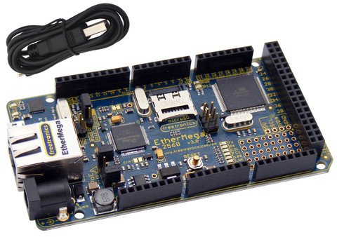 EtherMega Ethernet Arduino Compatible Microcontroller