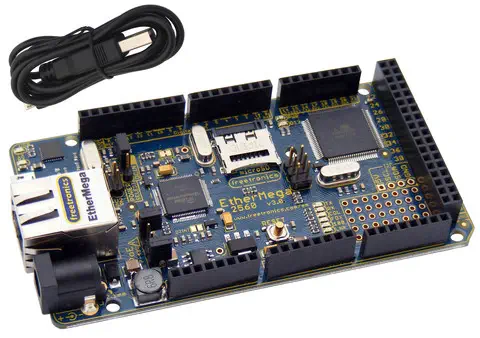 Microcontrolador Ethernet Compatible con Arduino EtherMega