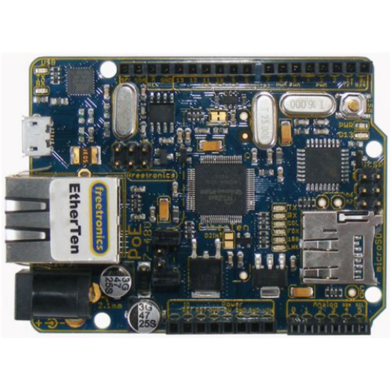Microcontrolador Ethernet EtherTen Compatible con Arduino