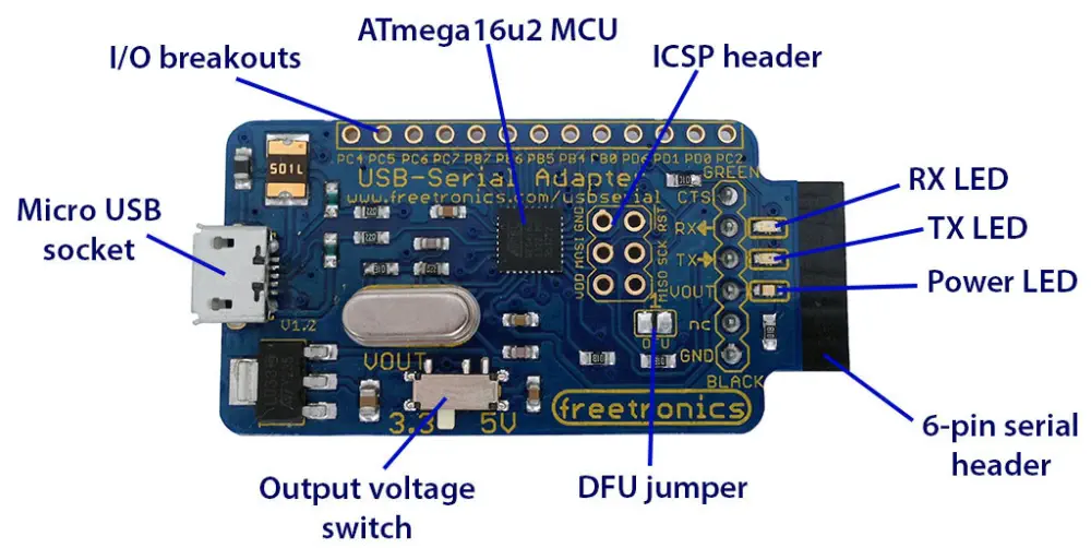 Adaptador Serial USB - Haz clic para ampliar