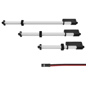 Mini actionneur linéaire T16, 100 mm, 256:1, 12 V avec interrupteurs de fin de course