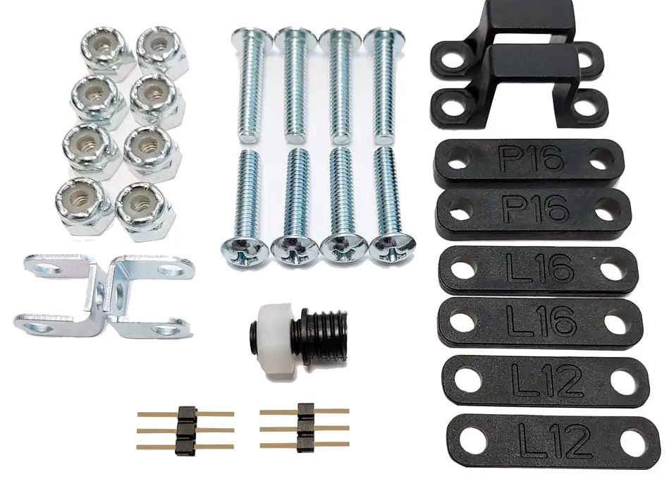 Partes del Actuador Lineal Micro L12-P 100mm - Partes recortadas