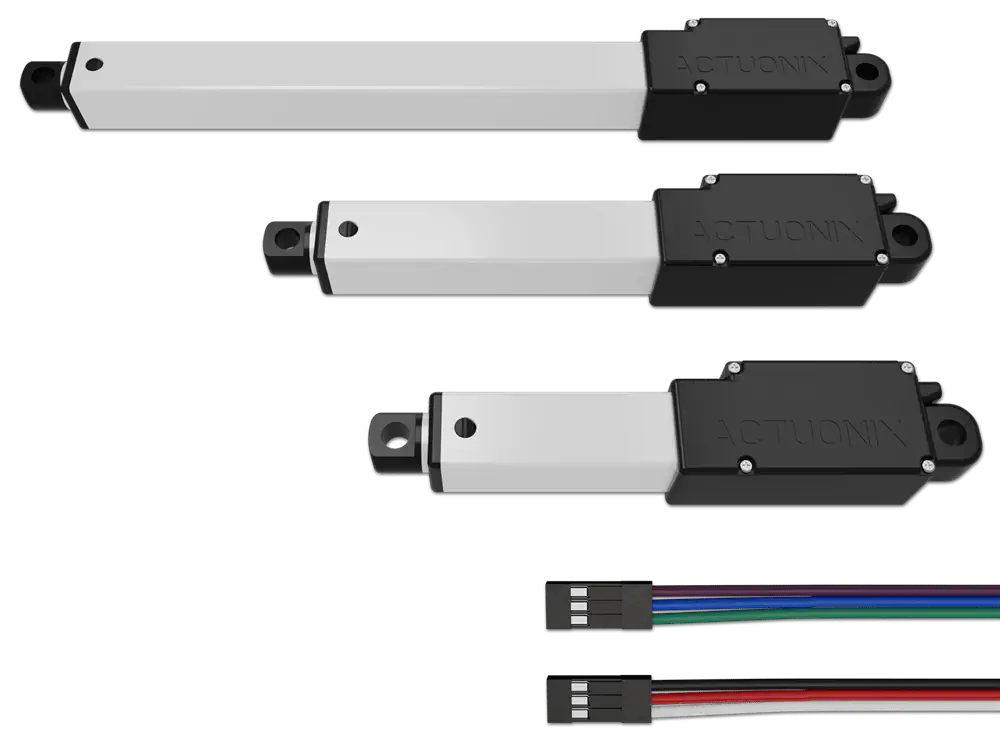 Set of Actuonix L12-I Micro Linear Actuator Models