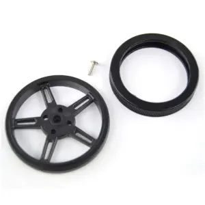  2.4 Zoll Rad für Mikro Dauerrotation FS90R Servo 