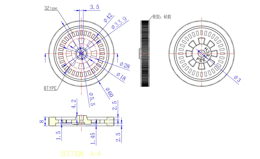 Plastic Wheel DC Motor TT - Click to Enlarge