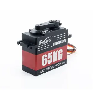 Servomoteur à engrenage FeeTech 7.4V 65kg 360 degrés Encodeurs magnétiques
