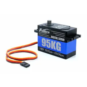 Servo Numérique Feetech 8,4V 105kg 180 Degrés avec Engrenage & Boîtier en Aluminium