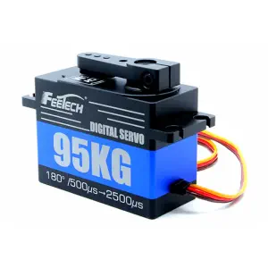 Servo Numérique Feetech 8,4V 105kg 180 Degrés avec Engrenage & Boîtier en Aluminium