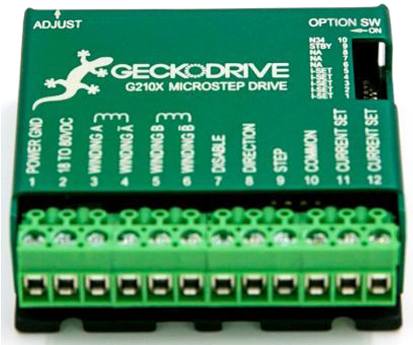 Geckodrive G210X Digitaler Schrittmotortreiber - Zum Vergrößern klicken