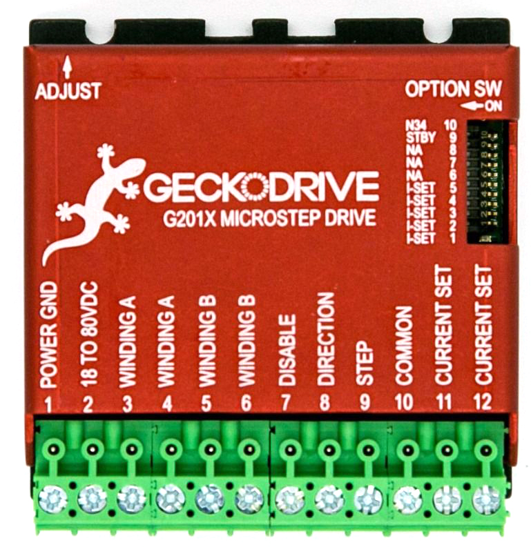 Geckodrive G201Xデジタルステッパモータドライバ - クリックで拡大