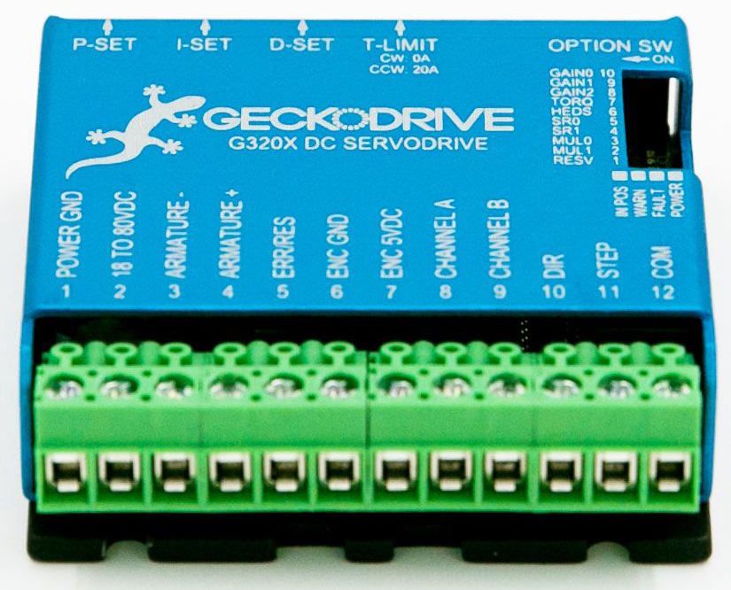 Controlador de Motor Paso a Paso Digital Geckodrive G320X - Haga Clic para Ampliar
